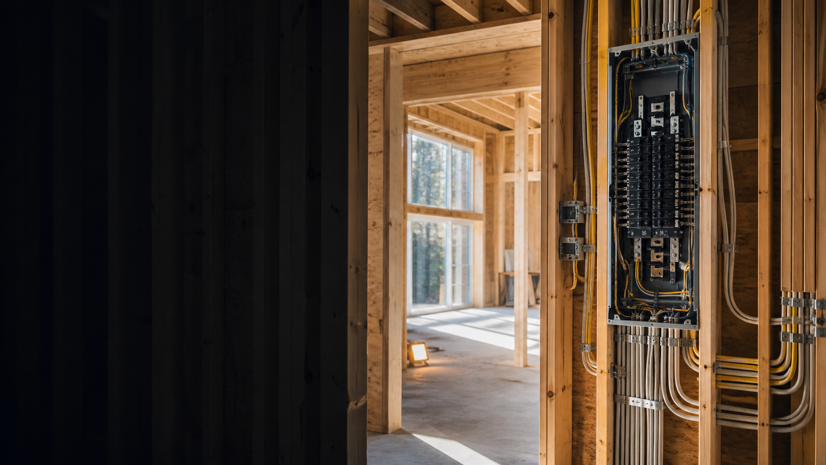 Residential electrical rough-in and panel installation